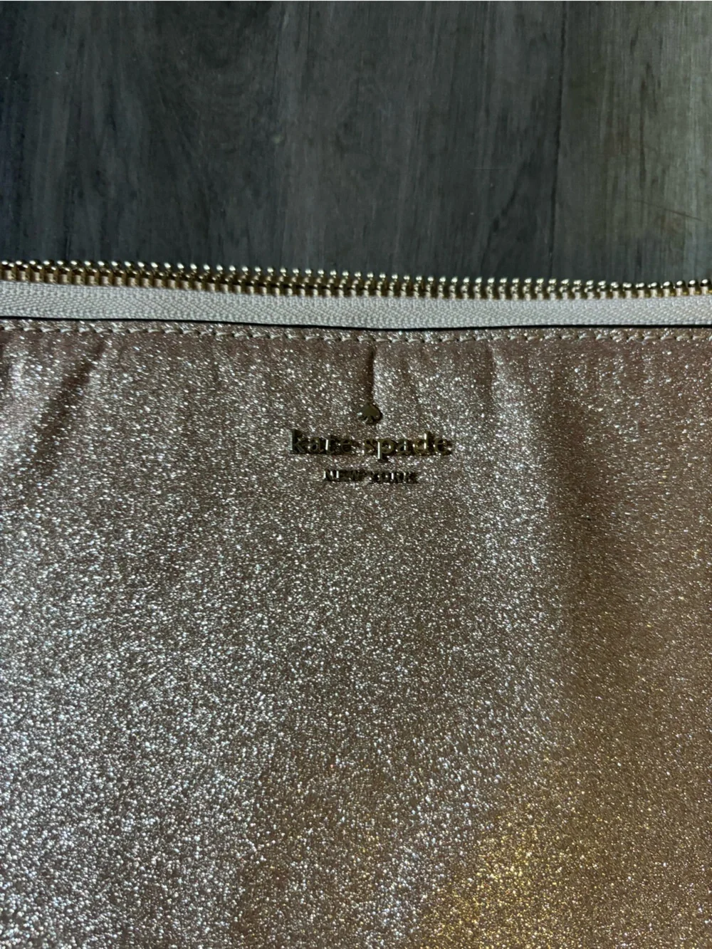 kate spade Glitter Laptop Sleeve in Rose Gold